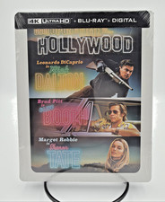 ONCE UPON A TIME IN HOLLYWOOD 4K UHD + Blu-Ray Rare OOP Stee book 2019