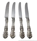 Four Long Reed Barton Francis I Sterling Silver Handled Knives Flatware