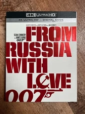 007 From Russia with Love w. Slipcover (4K UHD Blu-ray + Digital, 1963) *NEW*