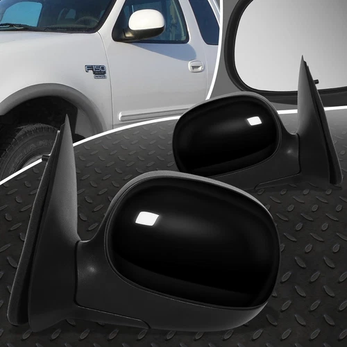 FOR 97-03 FORD F150 F250 PAIR OE STYLE MANUAL ADJUSTMENT SIDE DOOR MIRROR SET