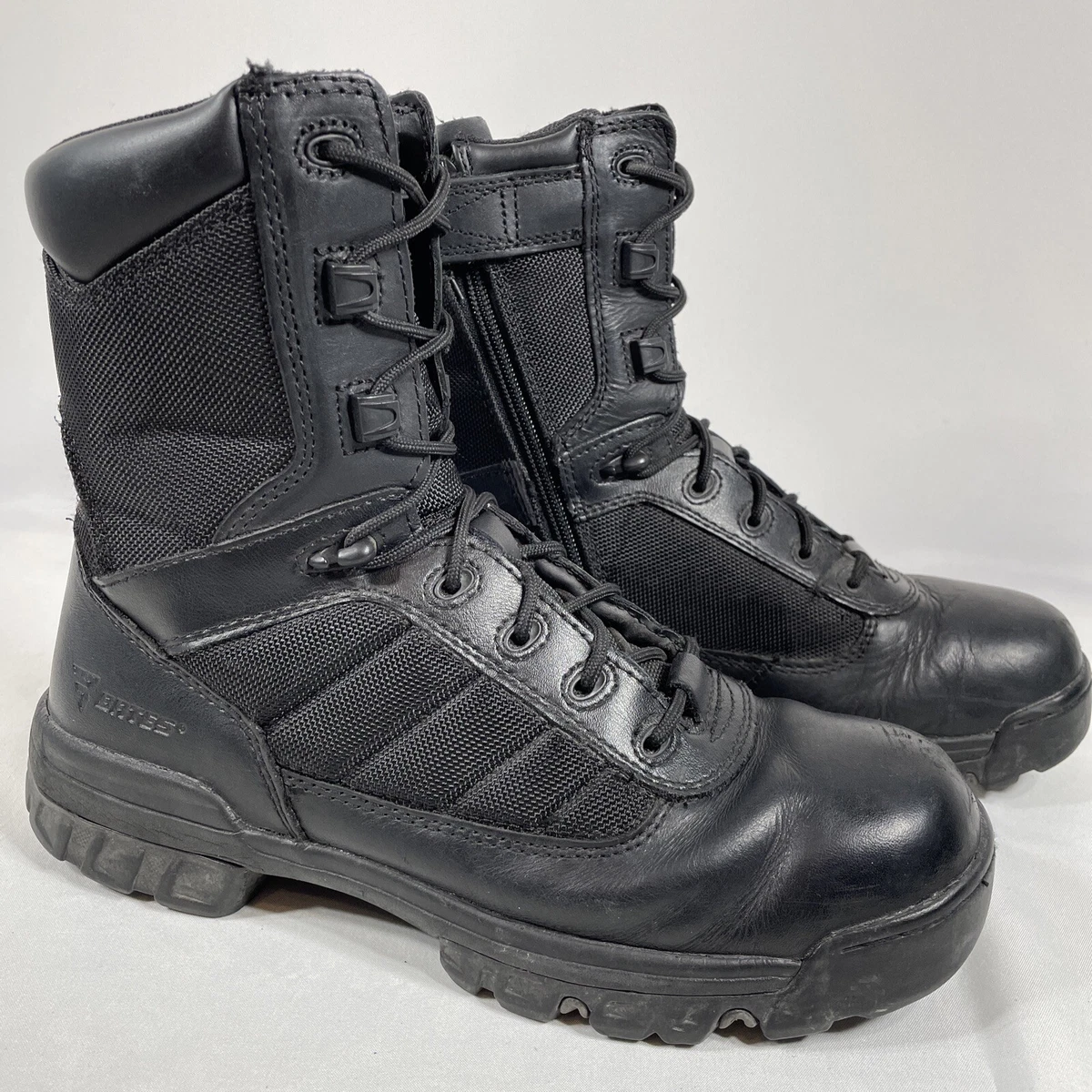 Bates Boots Mens Size 9 E02261 Military Combat Tactical Sport Side Zip Black