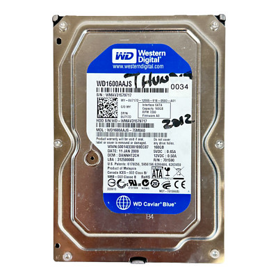 Western Digital Wd1600aajs-00v4a0 Sata Hard Drive Rev A - Aeliya Marine