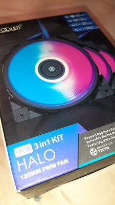 HALO FRGB 120mm 3 FAN KIT - PcCooler
