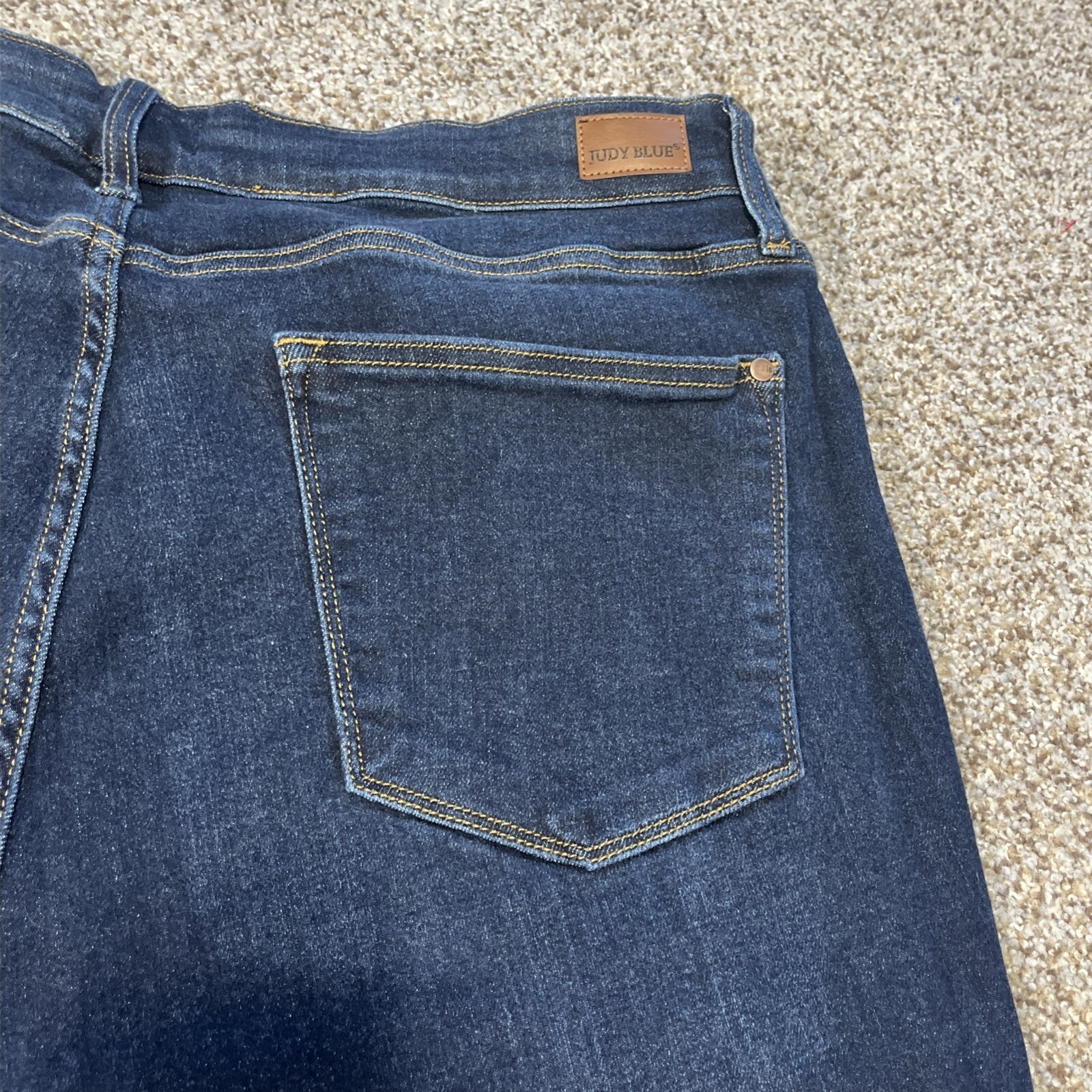 Judy Blue Jeans Womens 24W (40x28) Denim Skinny Fit Dark Wash Stretch - View 15