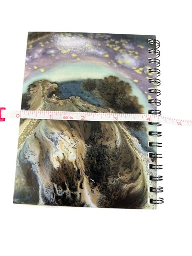 Super Unique Peacock Geode Spiral Notebook 4"x 5.5" - 100 Lined Pages - 575 - Picture 5 of 5
