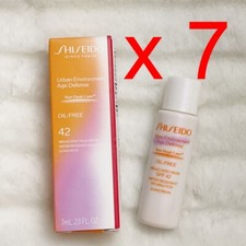 7 x Shiseido Urban Environment Oil-Free Sunscreen SPF 42 Water Resistant 7ml