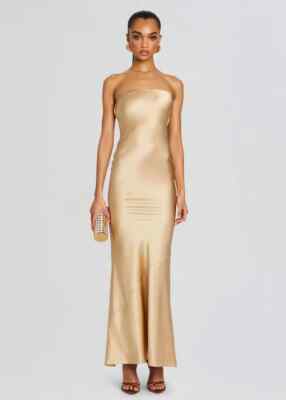 NEW NWT $568 RETROFETE "Keaton" silk strapless dress | eBay NEW NWT $568 RETROFETE "Keaton" silk strapless dress | eBay