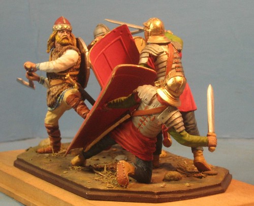 VID Soldados V-RB-02 Viñeta Combate Legionarios Romanos vs Bárbaros, 60 mm - Imagen 6 de 6