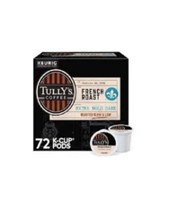 Keurig Tully's French Roast Extra Dark Bold Coffee K-cups 72 Count ❗