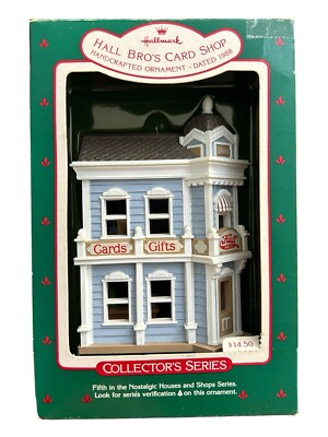 Hallmark Christmas Ornament Hall Bros Card Shop Nostalgic Series MIB NRFB