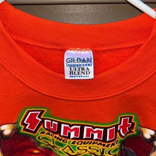 Summit Racing Classic XXXI Norwalk Ohio Pullover Gildan Sweatshirt Size M Orange - Picture 4 of 15