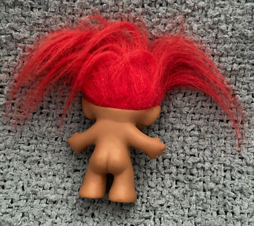 VTG - Treasure Troll Doll - Jan-Jan with Red Hair and Jeweled Navel - 1998 - Picture 2 of 4