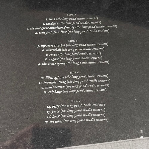 Taylor Swift Folklore Long Pond Studio Sessions Vinyl 2LP RSD23 Record Store Day - Picture 3 of 14
