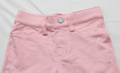 Old Navy Girl's French Terry Rolled-Cuff Midi Shorts JW7 Geranium Petal Small - Picture 2 of 3