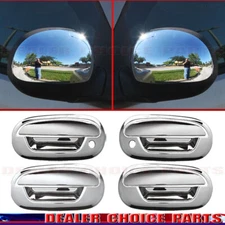 2001-2003 Ford F150 97-02 Expedition Chrome 4 Door Handle COVERS No KeyP+Mirrors