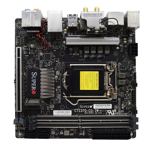 Intel Z370 Motherboard Supermicro C7Z370-CG-IW LGA1151 DDR4 for Intel Core i9/i7 - Picture 5 of 11