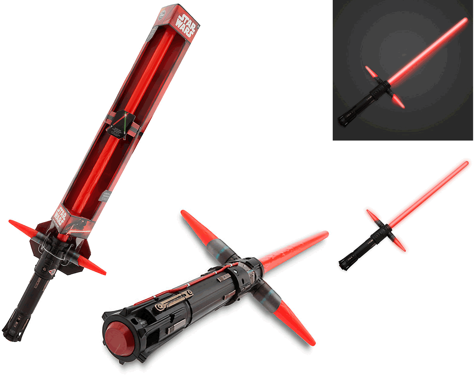 SPADA LASER KYLO REN ORIGINALE STAR WARS LIGHTSABER SENSORI EFFETTI FX / 88 CM. SPADA LASER KYLO REN ORIGINALE STAR WARS LIGHTSABER SENSORI EFFETTI FX / 88 CM.