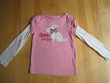 Girl GYMBOREE WHITE DOG W/ LEOPARD BOW OOH LA LA PINK SHIRT GUC 7