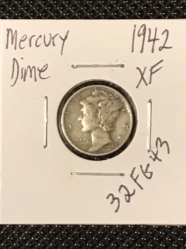 1942 Mercury Dime  XF