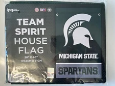 WOW! Michigan State Spartans House Flag 28" x 40" IPG Team Sports FAST FREE SHIP