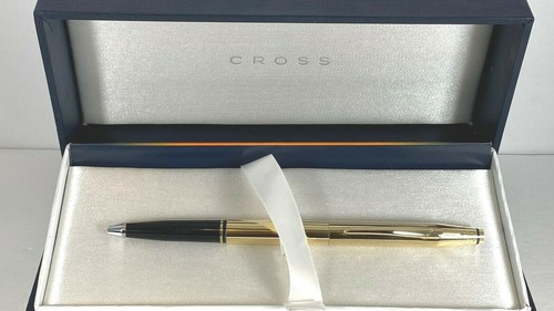 CROSS 18k GOLD FILLED CLASSIC CENTURY ROLLERBALL (Selectip) PEN #2805 - Picture 2 of 12