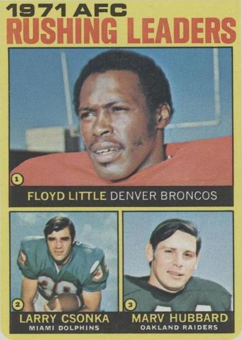 1972 Topps Floyd Little Larry Csonka Marv Hubbard #1 - 1 of 2