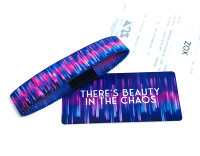 アクセサリー ABND ZOX *THERE'S BEAUTY IN CHAOS* Silver Single Medium Wristband w