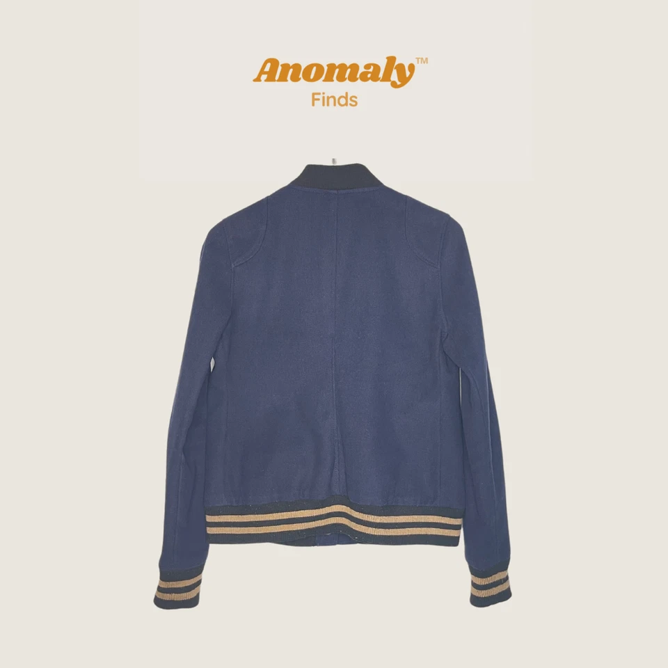 BDG Varsity Jacket Sz. L Navy Blue - Image 2 of 4