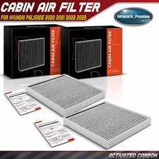2pcs Activated Carbon Cabin Air Filter for Hyundai Palisade 2020 2021 2022 2023