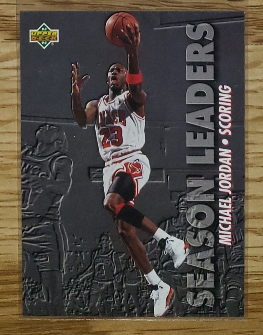 Michael Jordan 93 94 UPPER DECK SEASON LEADERS SCORING CARD #166 