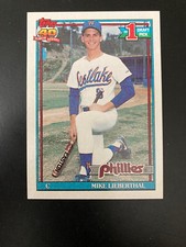 1991 TOPPS MIKE LIEBERTHAL RC #471 030222H