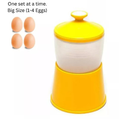 Half Boiled Egg Maker Malaysian Recipe Original Made in Malaysia Yellow Color
