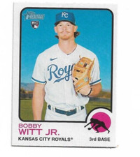 2022 Topps Heritage High Numbers Bobby Witt Jr. Rc #520 Rookie Royals