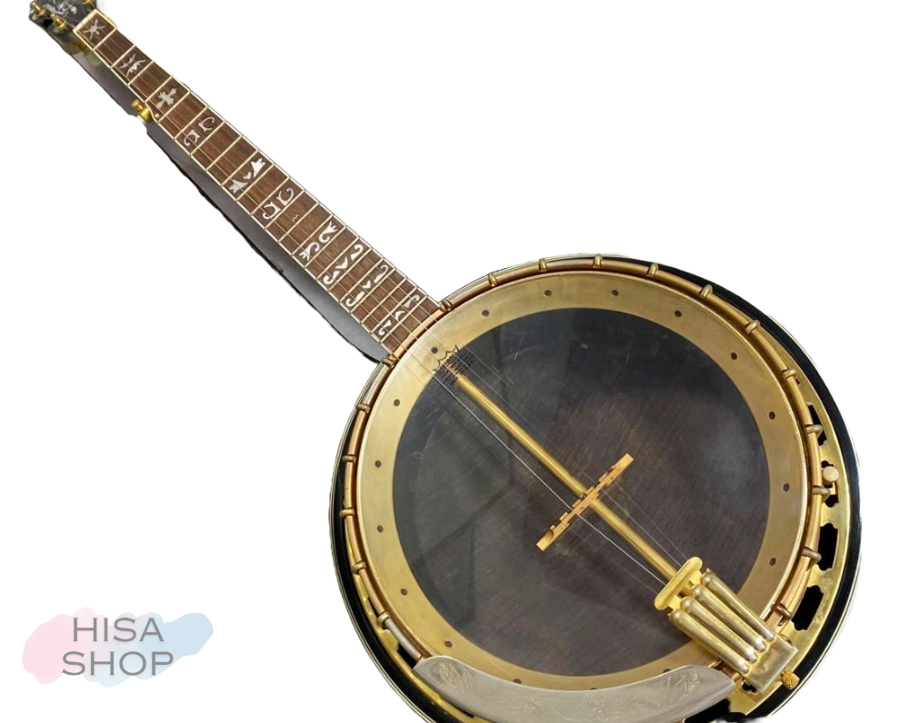 ARIA SB-600 5-String Deluxe Banjo with Hard Case Vintage