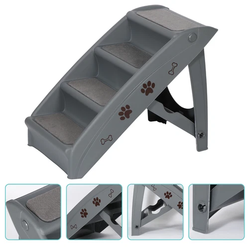 Multiple Sizes Pet Dog Stairs Ramp Climb Ladder Portable Light Weight Car Home - Picture 22 of 30