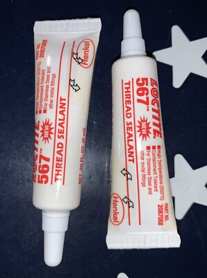 2 X LOCTITE 567  Thread Sealant   .20 FL. OZ. (6mL)    2 Tubes     2087068