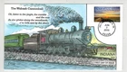 2016 COLLINS HANDPAINTED FDC 5091 INDIANA RAILROAD TRAIN THE WABASH CANNONBALL