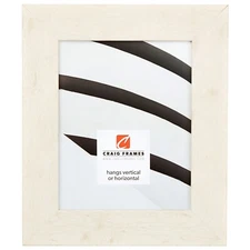 Craig Frames Bauhaus, 2" Modern White Pine Picture Frame