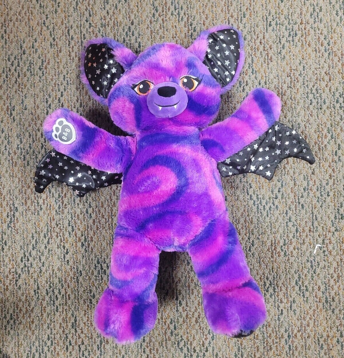 Halloween Build-A-Bear Purple Starry Night Vampire Bat 18" Plush ...