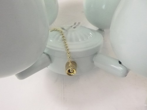 HD Supply Ceiling Fan Bullet 4-Light Kit LK41EL4WH White - Picture 4 of 7