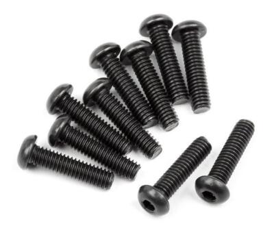 YS HPI Racing 107373 Button Head Screw M2.5x10mm Hex Socket (10