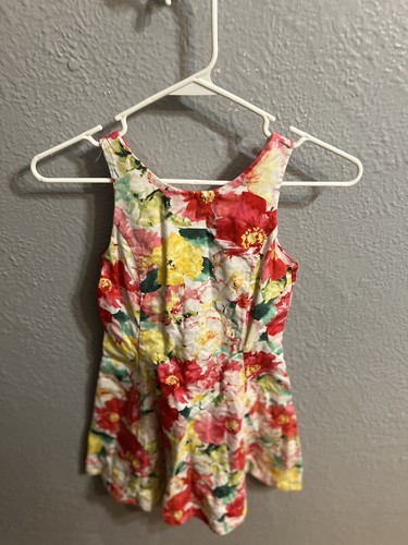 Polo Ralph Lauren Dress Girls 8 White Floral Print - Picture 9 of 11