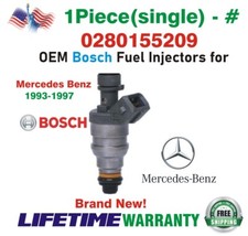 NEW OEM Bosch x1 Fuel Injector for 1993-1997 Mercedes Benz I4 & I6 #0280155209