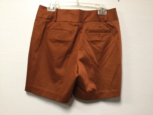 Worthington Womens Walking Shorts Size 10 Wide Waistband Pockets Orange 201 - Picture 3 of 6