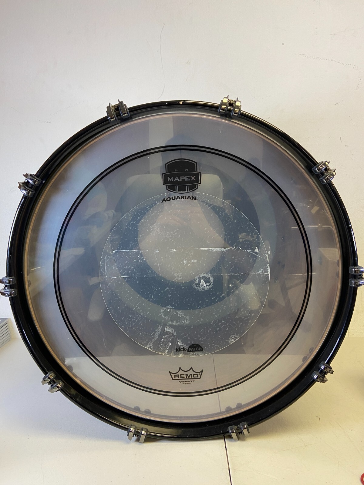 Mapex Saturn 18" x 14" Maple/Walnut Bass Kick Drum Scarlet Fade