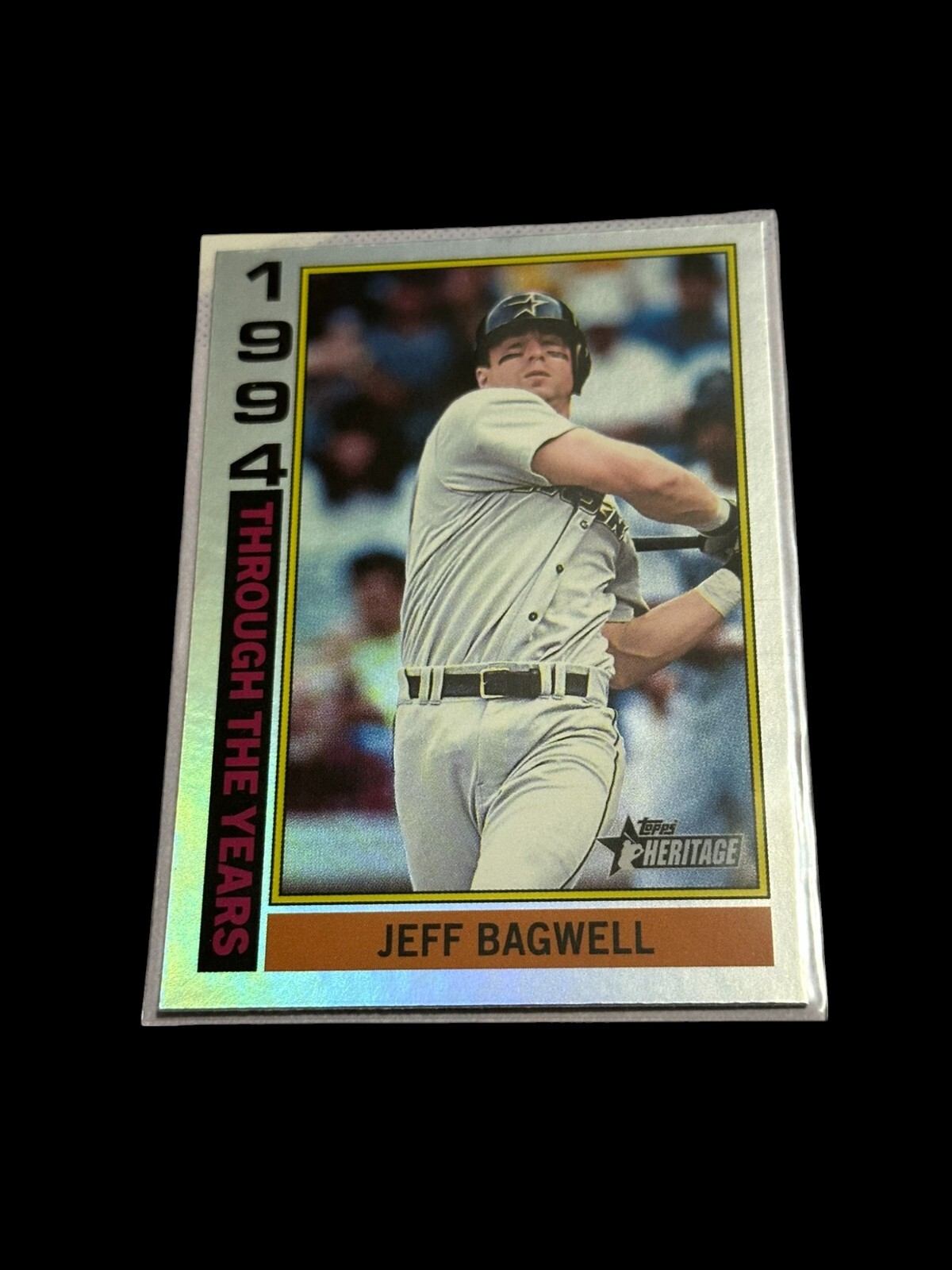 2025 Topps Heritage - #TTY-10 Jeff Bagwell Through The Years Insert Holographic