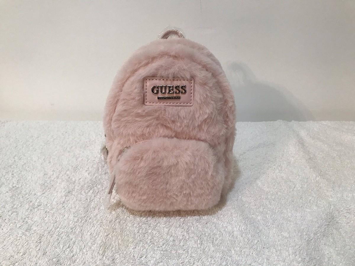 guess pink mini backpack Quilted Pink Teddy Mini Me Backpack