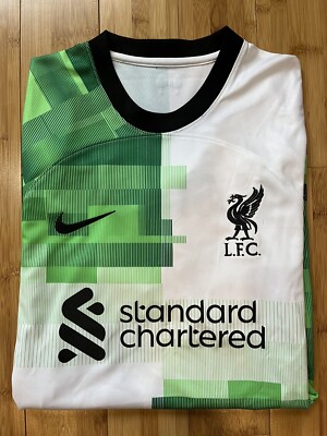 Men's Nike Liverpool FC Mohamed Salah 2023-24 Away Jersey Medium