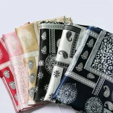 1Yard Soft Silky Satin Fabric Retro Paisley Plaid Patchwork charmeuse Material