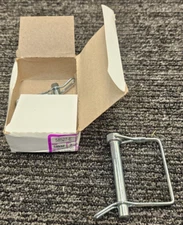 (QTY 50) Hillman 58532 Square Loop Wire Lock Pin with Tab, 3/8 X 2-3/4-Inch